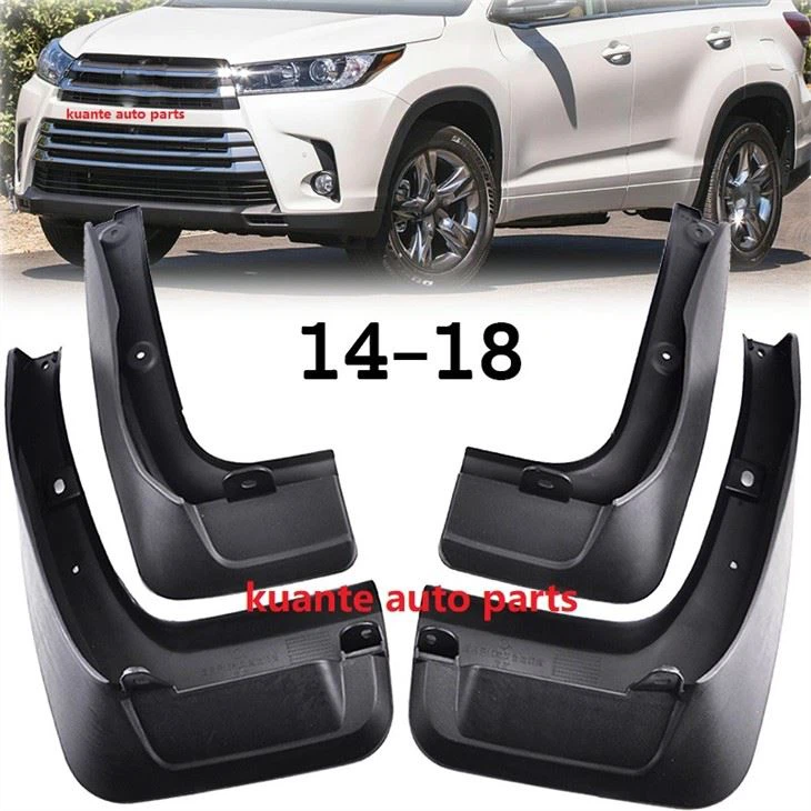 4 peças por conjunto de abas de para-lama para Toyota Highlander 2015